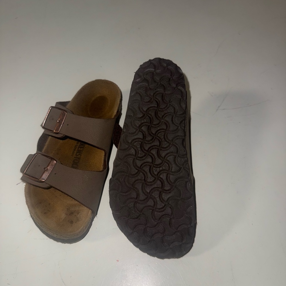 Birkenstock Kids Mocha Brown Double Buckle Sandals | EU 29 / US 11-11.5 - Picture 3 of 4